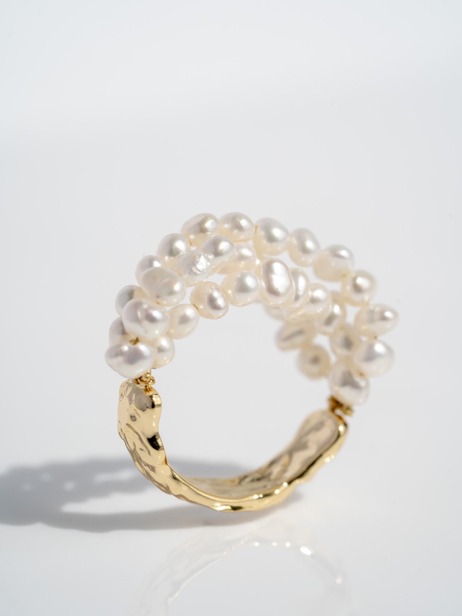 Cleo Multi strand half band ring