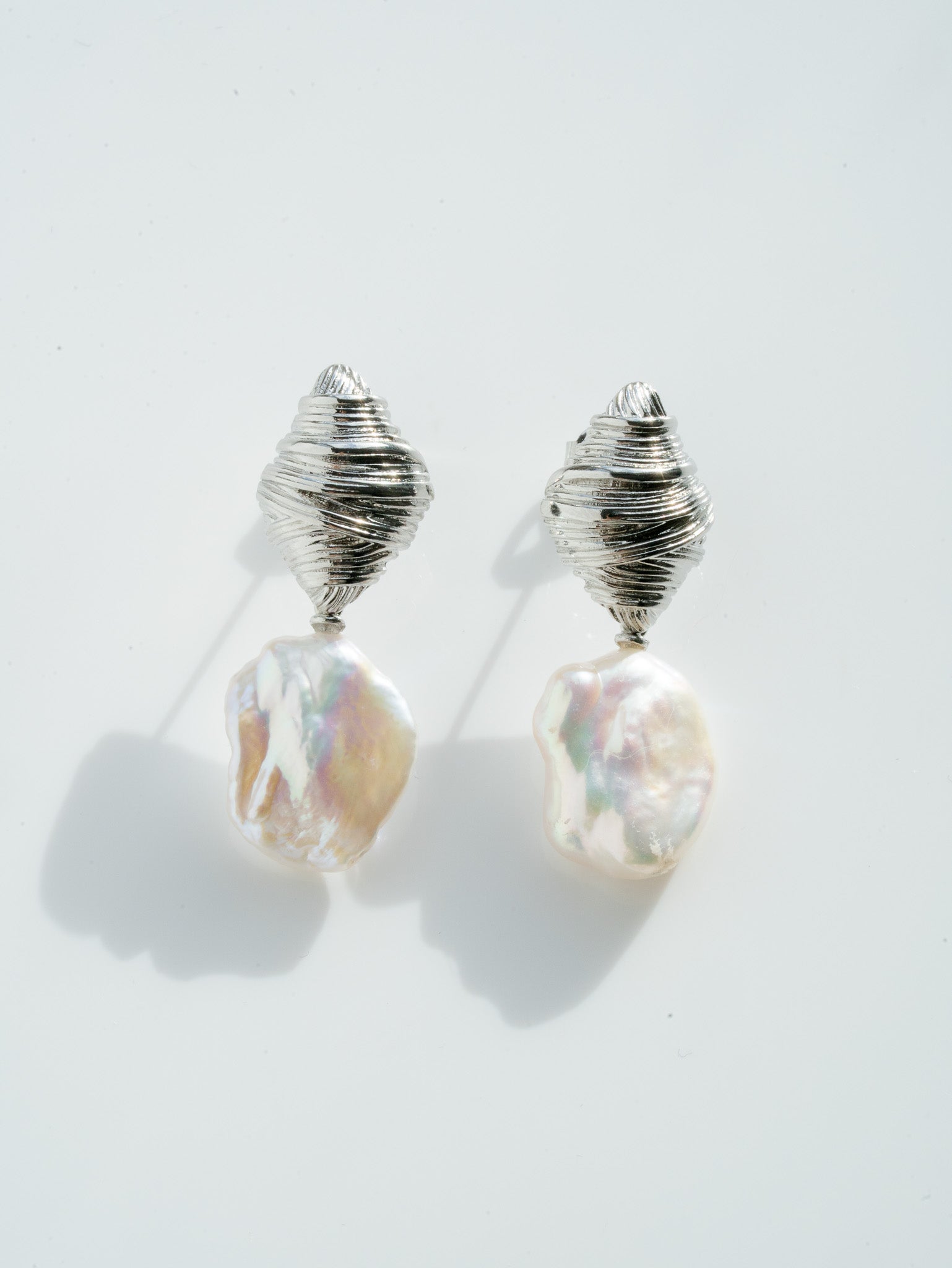 Croissant Keshi Studs