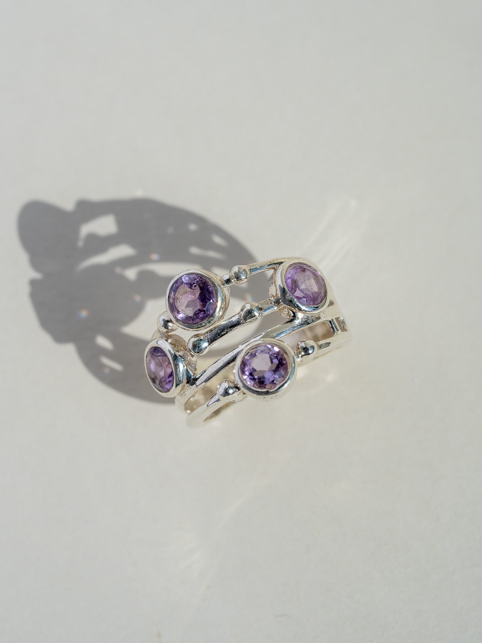 Orbit Rock Ring - Amethyst No.1