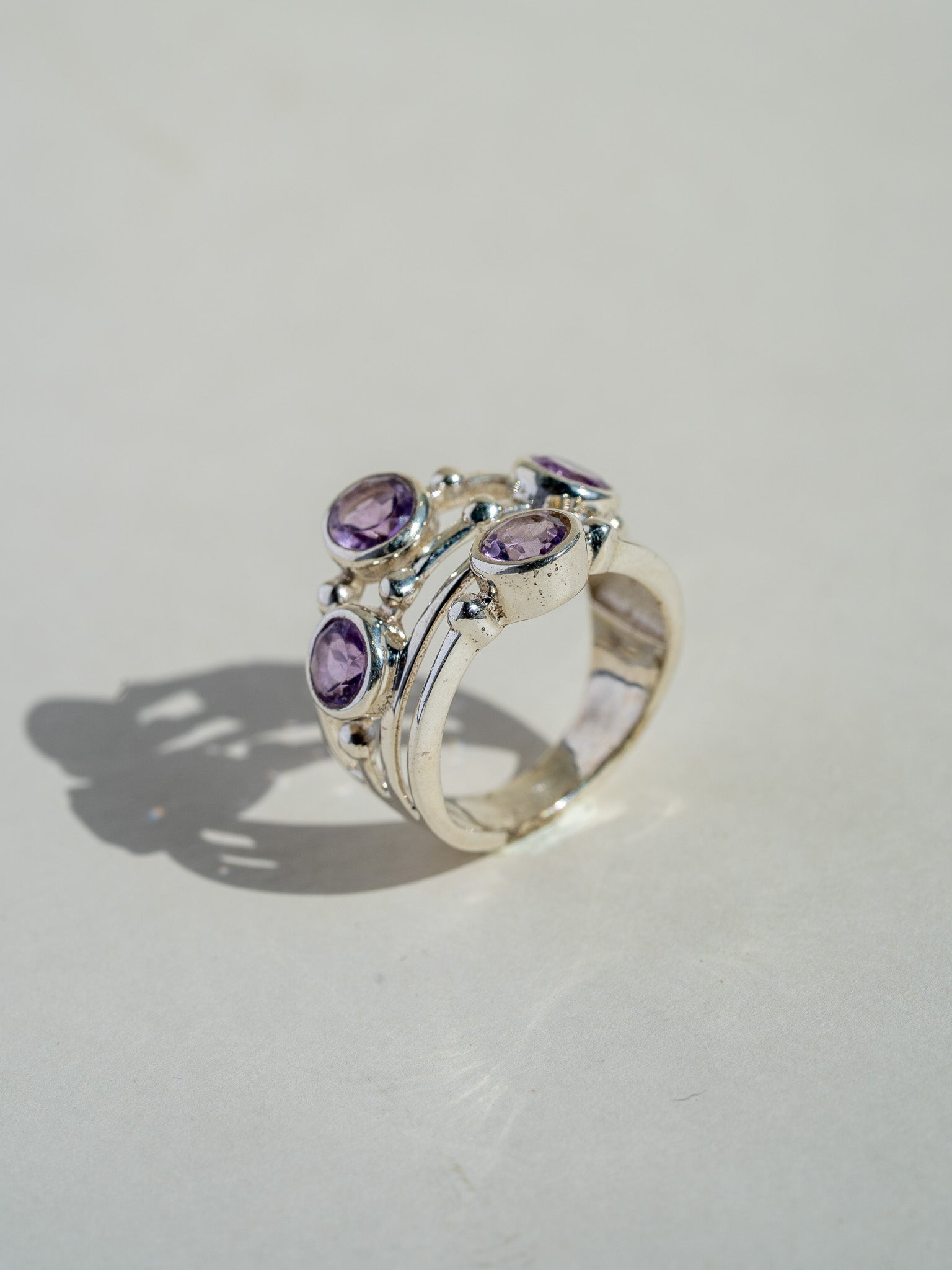 Orbit Rock Ring - Amethyst No.1