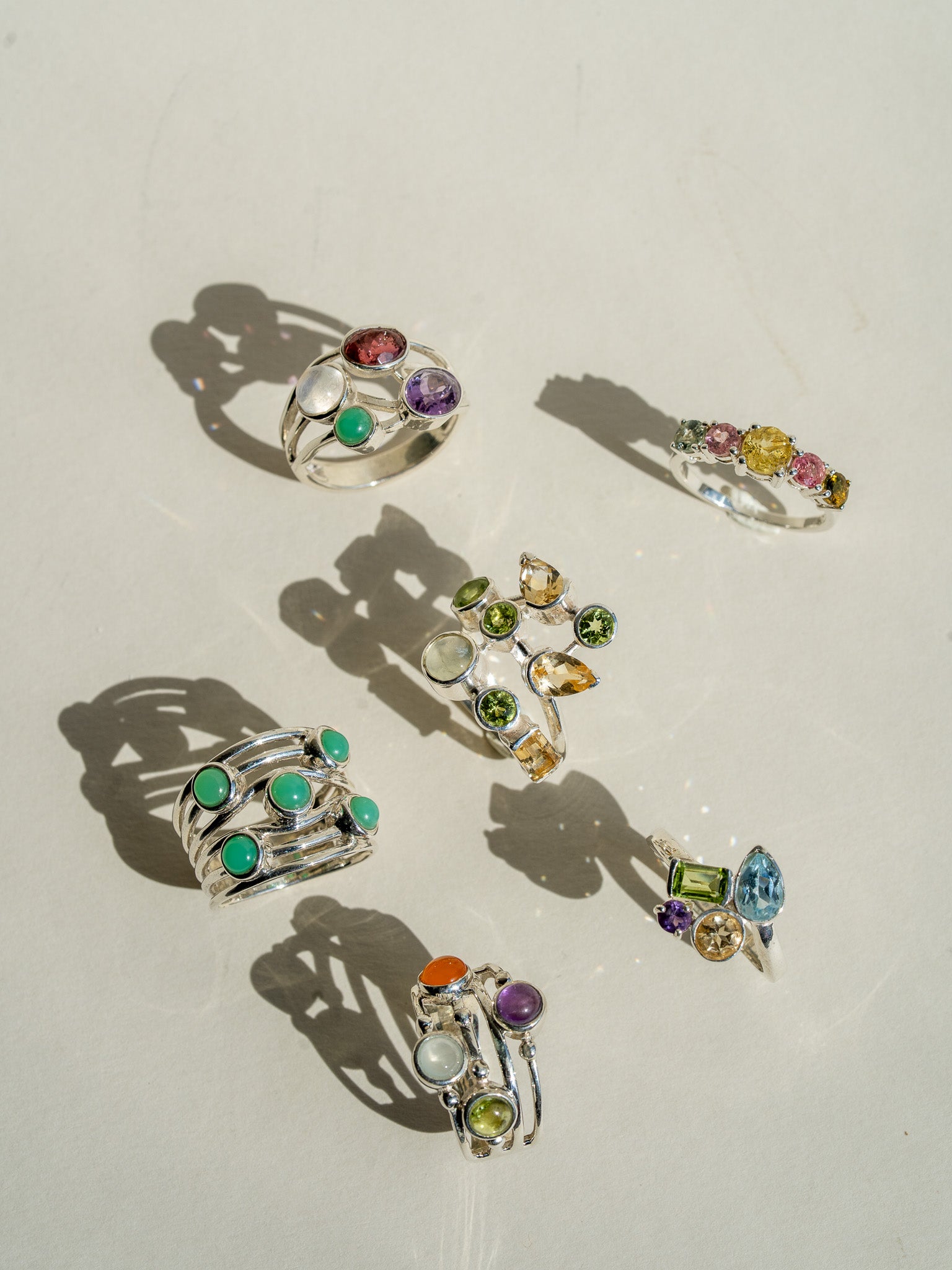 Orbit Rock Ring - Chrysoprase No. 1