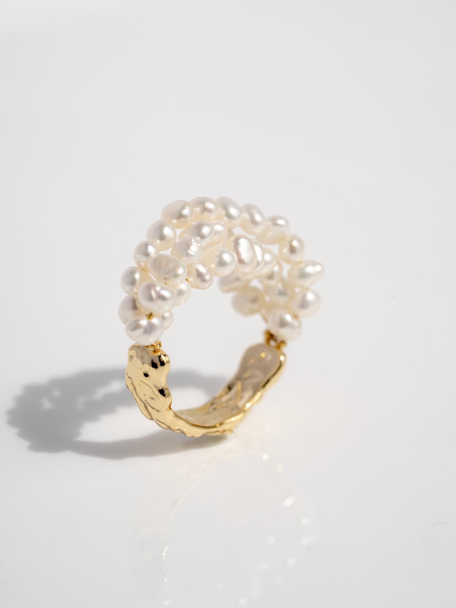 Cleo Multi strand half band ring